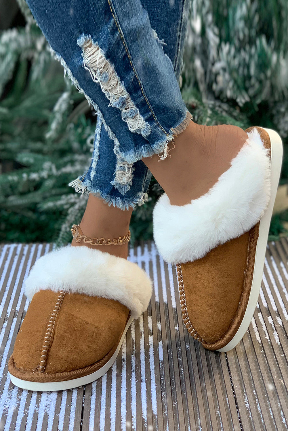 Winter Fuzzy Slippers