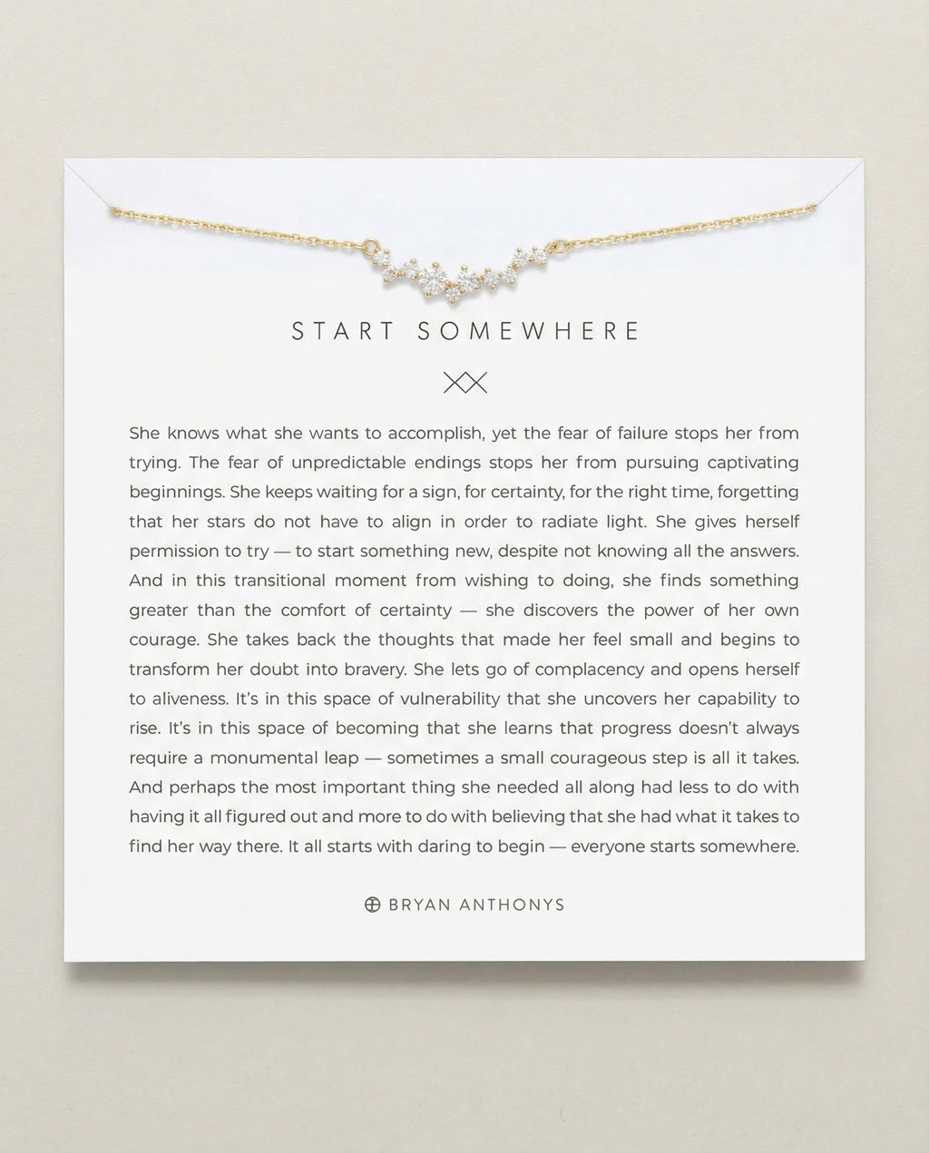 Start Somewhere Necklace