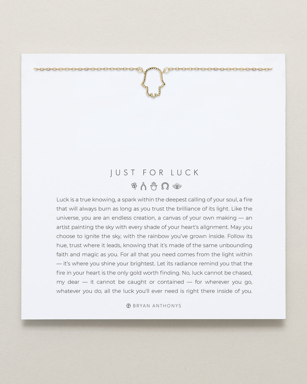 Just For Luck Hamsa Necklace