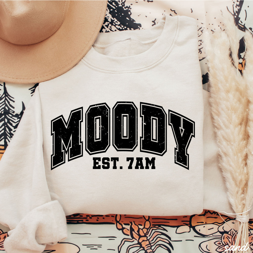 Moody 7am Sweatshirt *7 Colors (S-3X)